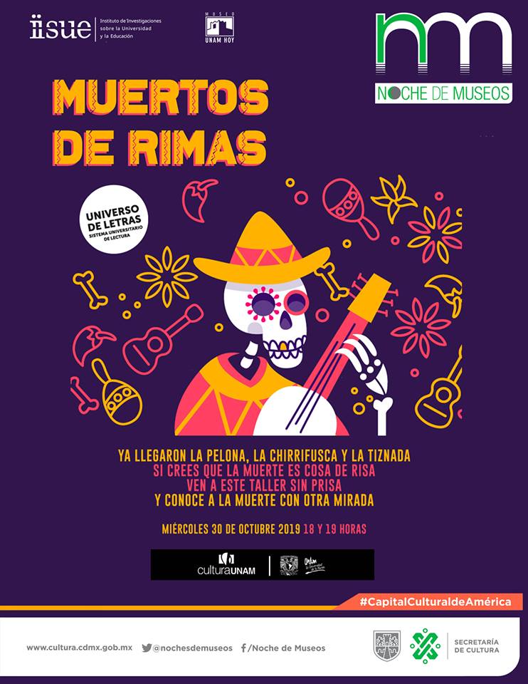 Muertos en rimas. Noche de Museos.