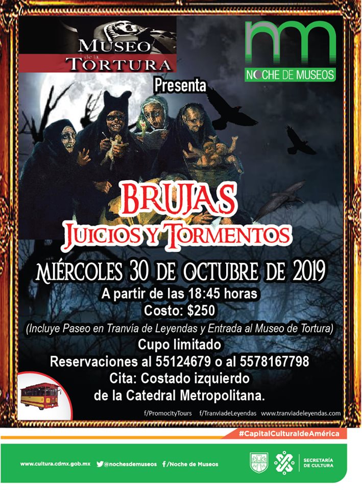 Brujas, Juicios y Tormentos. Noche de Museos.