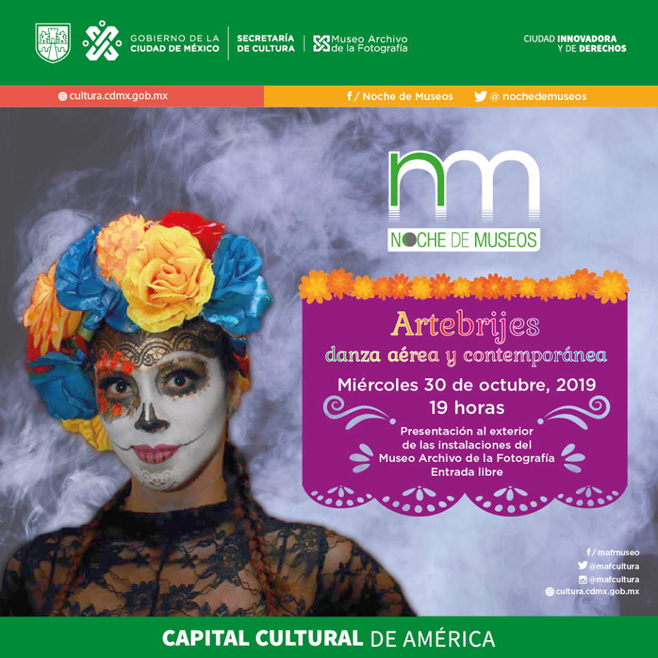Alebrijes y danza aérea. Noche de Museos